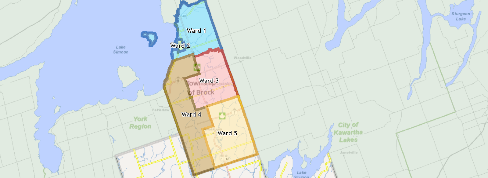 Brock Township Ward Map