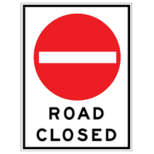 Road closed