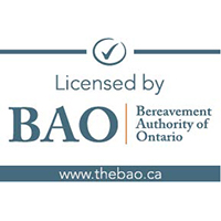 Licensed by the Bereavement Authority of Ontario