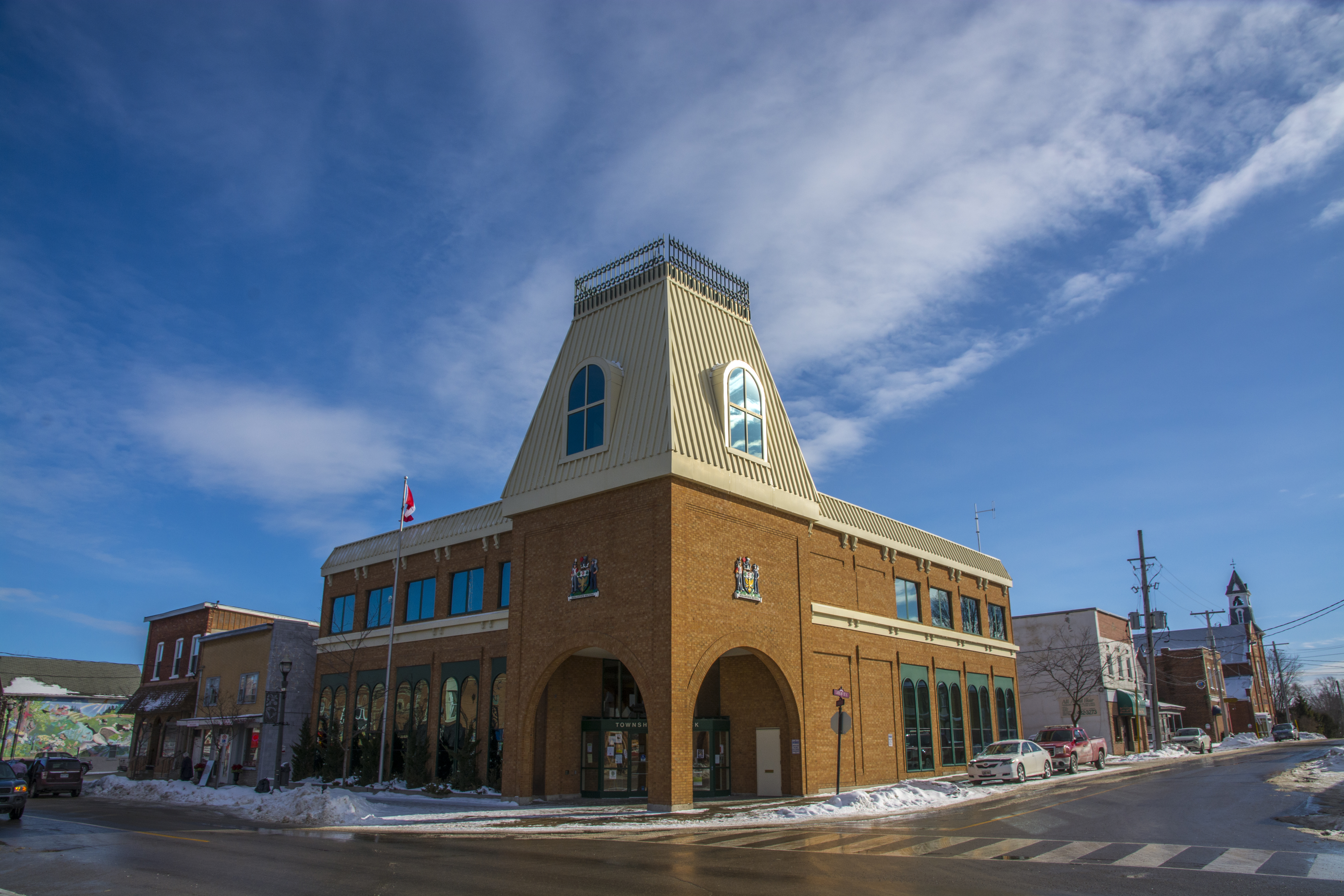 Cannington Municipal Office in winter