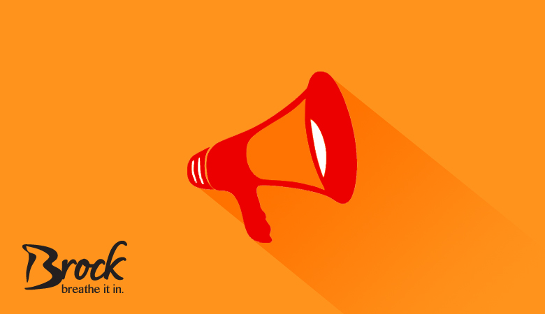 megaphone orange background