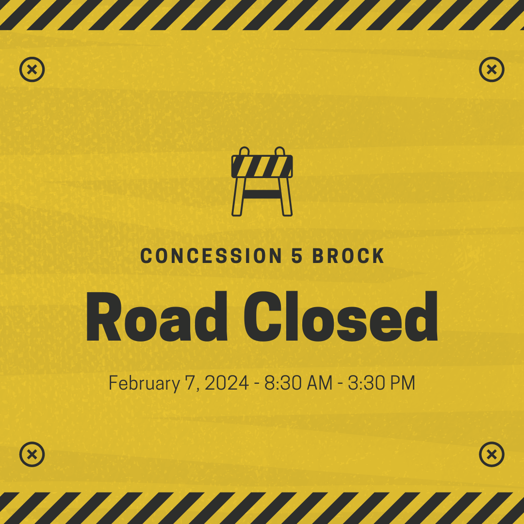 road closure sign