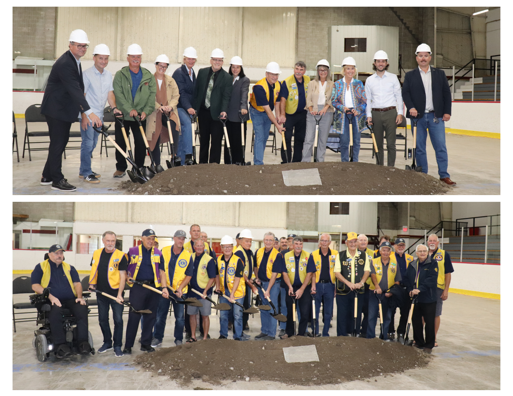Official Ground breaking ceremony photos with Council, MP, MPP Staff and Sunderland Lions