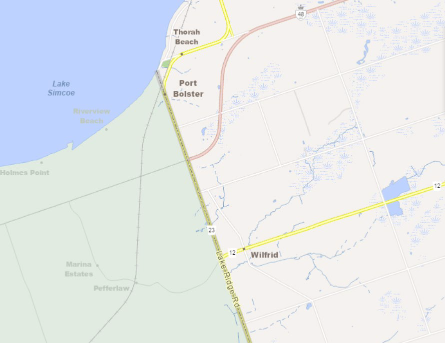 a map image of location of resurfacing