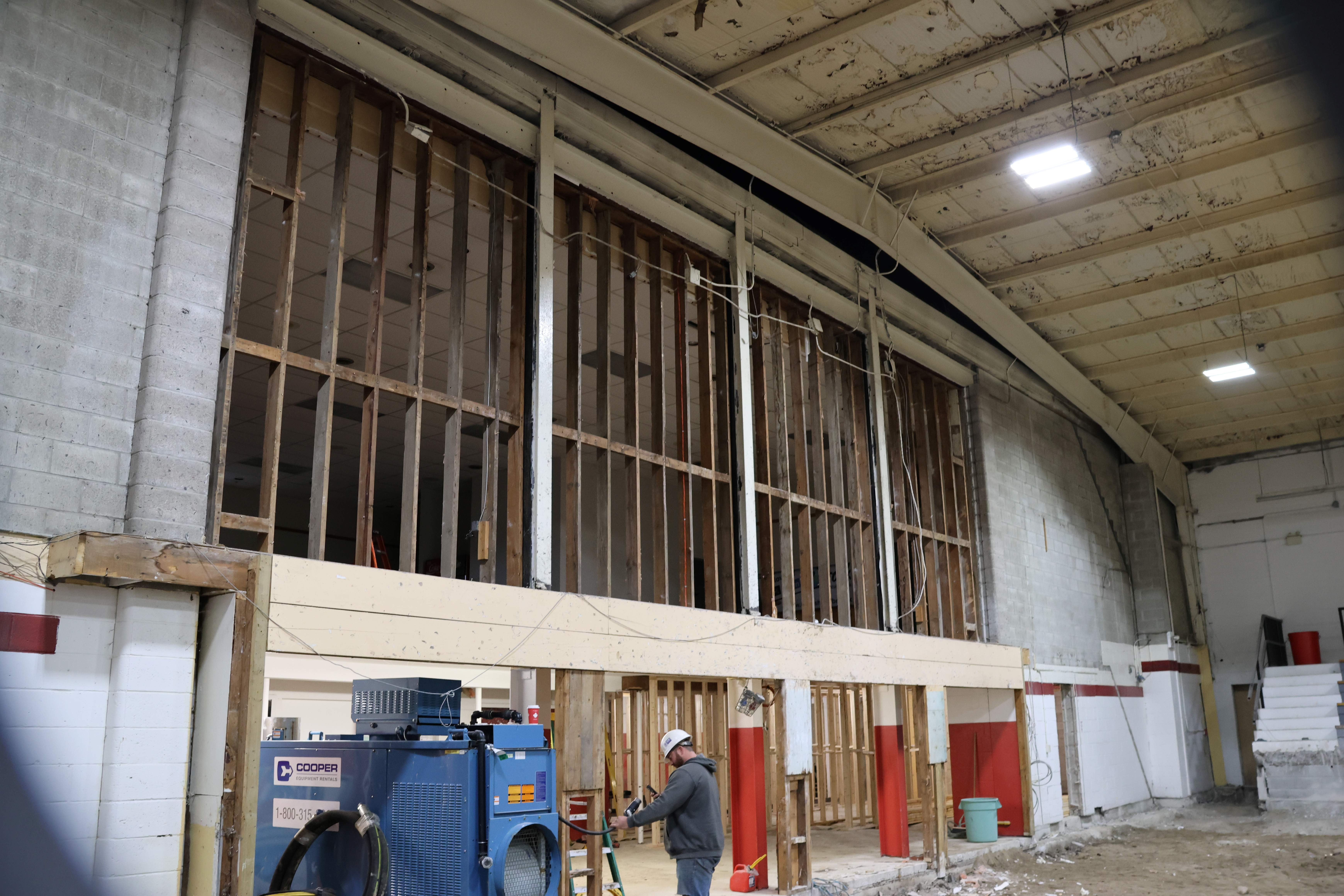 Lobby and upstairs community centre renovation